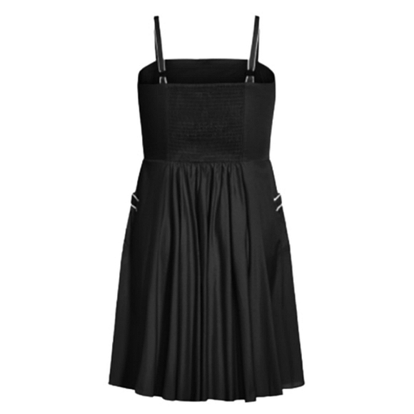 VINTAGE STYLE ☆ PIN-UP ☆ BLACK with WHITE PIPING DRESS ☆ 22w ☆ NWT - Picture 9 of 11